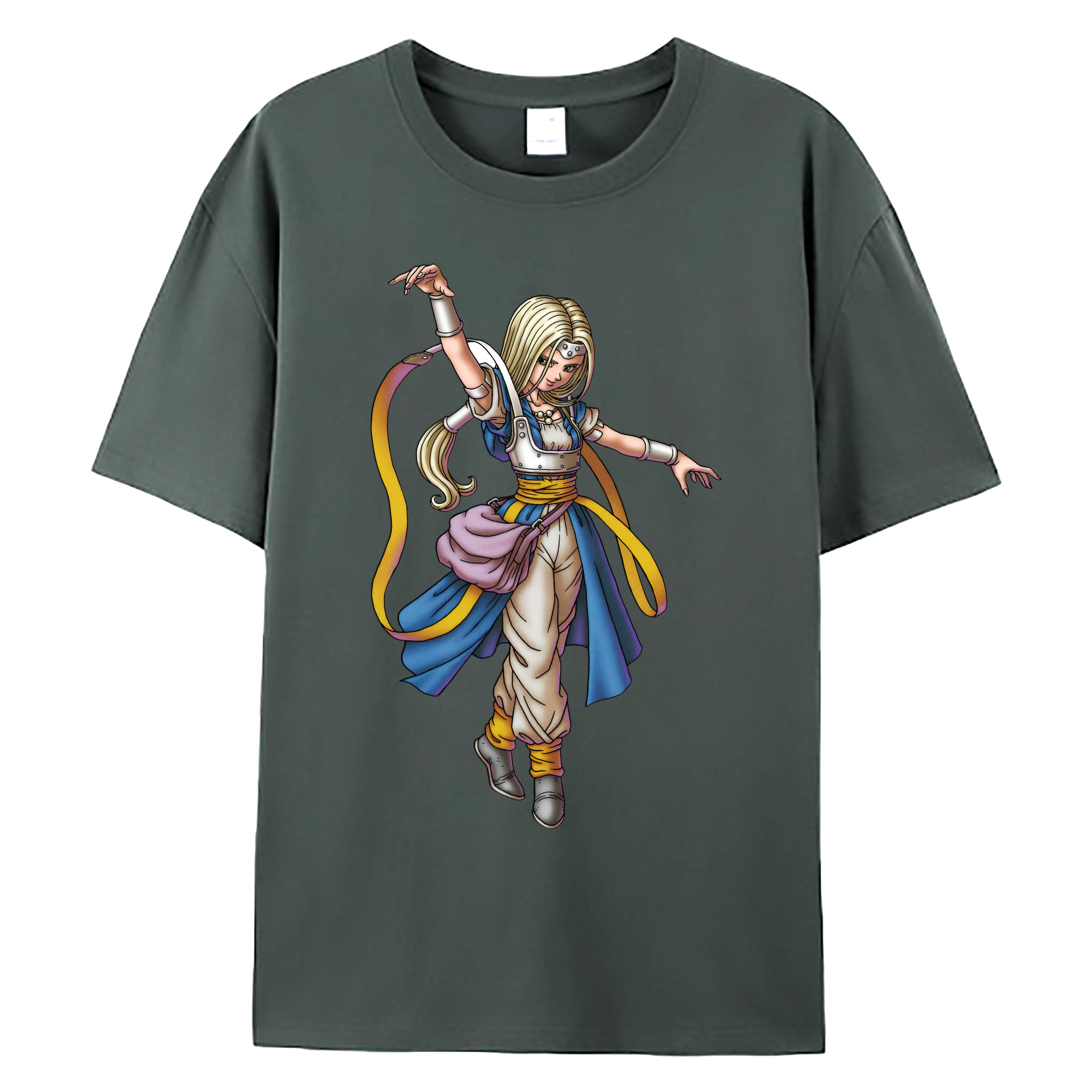 （画像用） ドラゴンクエスト Doragon Kuesuto Dragon Quest 綿100％ メンズ半袖Tシャツ｜肌触りやわらか＆通気性